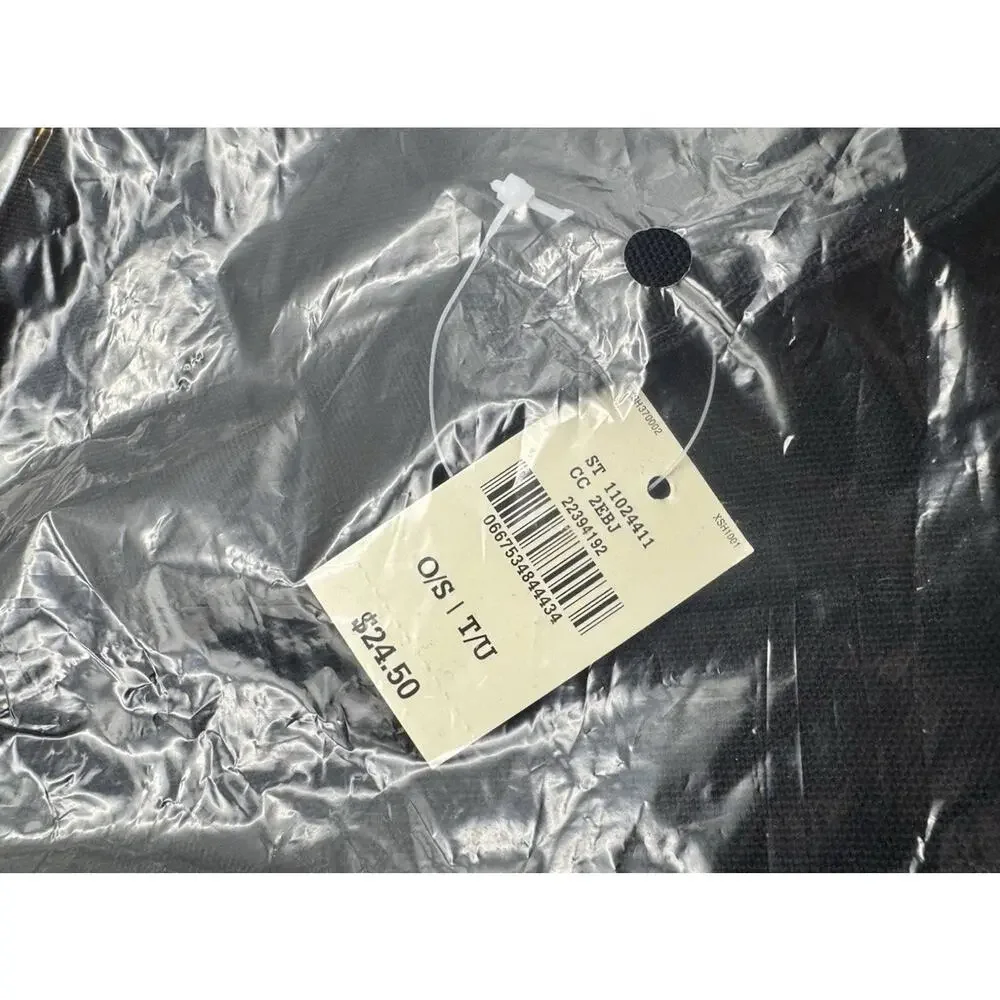 Victoria's Secret PINK Holographic Rainbow Black Tote Beach Carry-All Bag NWT